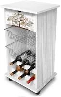 Carrello da cucina Tree White 40x45x85h cm