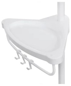 Mensola angolare per il bagno DEX, bianca