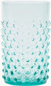 Set di 6 bicchieri in vetro soffiato Opaline Hobnail