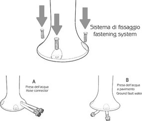 Doccia da Esterno Giardino Miscelatore Deviatore e Doccetta Mobile Arkema Funny Yang Bianca...