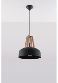 Apparecchio a sospensione nero e beige Olla - Sollux