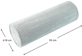 Cuscino per divano da bambini color menta con rivestimento in velluto a coste Roll – Wigiwama