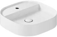 Lavabo da appoggio con angoli stondati serie Smart-B di Ceramica Galassia - Bianco lucido 45cm