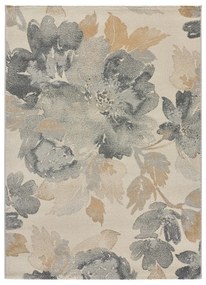Tappeto grigio/beige 80x150 cm Flores Sunset – Universal