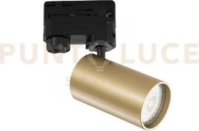 Faro proiettore per sistema binario squib oro 1 luce attacco gu10 5...