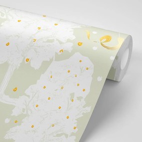 Carta da parati – Frutteto di mele d'oro