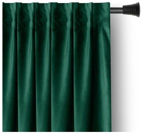Tenda parzialmente oscurante verde scuro in velluto 140x270 cm Pleat – Restilo