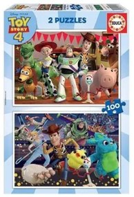 Set di 2 Puzzle   Toy Story Ready to play         100 Pezzi 40 x 28 cm
