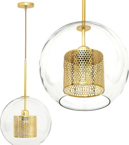 Lampada pensile di vetro oro loft APP555-1CP 25cm