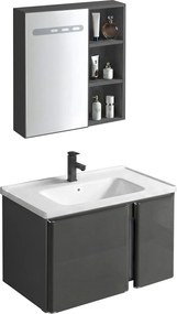 Set di mobili da bagno con lavabo Tula 60cm Grey