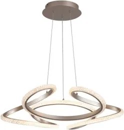 Searchlight 66110CP - Lampadario LED dimmerabile a sospensione con cavo DOODLE LED/40W/230V ottone