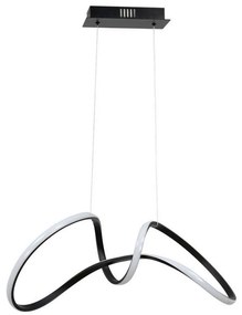 Lampadario LED a sospensione con filo TESORO LED/48W/230V nero