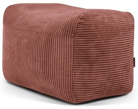 Puof a sacco color mattone con rivestimento in velluto a coste Plus 70 Lounge – SLOWDOWN