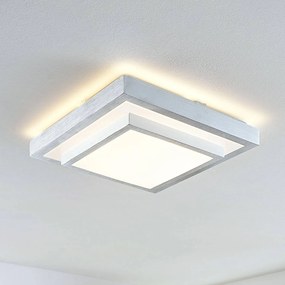 Lindby Mirco plafoniera LED angolare, 37,5 cm