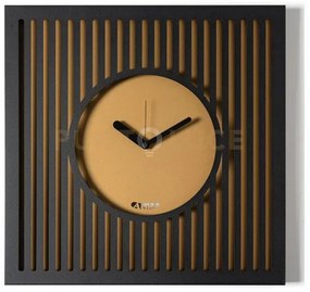 Orologio da parete elegante tiffany grande nero,oro laccato