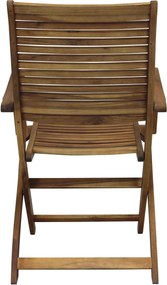 MULIER - poltrona da giardino pieghevole in legno massiccio di acacia