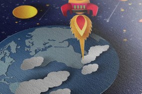 Stampa su tela – Verso lo spazio