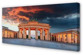 Quadro su tela Gate della Germania di Brandenburg 100x50 cm