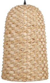 Lampadario legno di bambù beige e naturale 129 cm KERIO Beliani