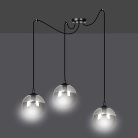 Lampadario a sospensione GIGI 3 BLACK GRAFIT