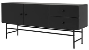 Cassettiera bassa nera 158x68 cm Cocktail - Tenzo