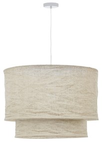 Kave Home - Paralume per lampada da soffitto Mariela in lino con finitura in beige Ã˜ 60 x 40 cm