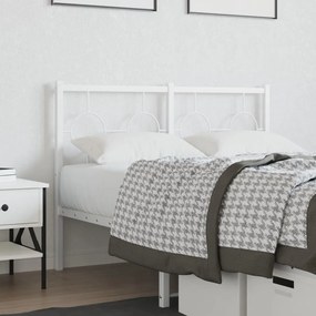Testiera İn Metallo Bianco 120 Cm /