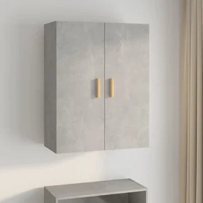 Armadietto pensile a parete grigio cemento 69,5x34x90 cm