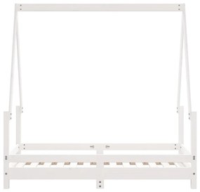 Giroletto per bambini bianco 70x140cm in legno massello di pino