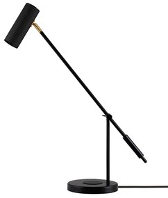 Globen Lighting - Hubble Read Lampada da Tavolo w/Wireless Charging Black Globen Lighting