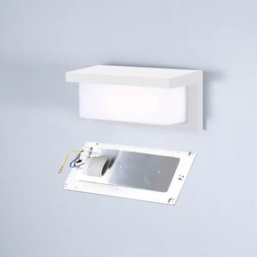 Brilagi - Applique da esterno BRICKY 1xE27/60W/230V bianco IP54