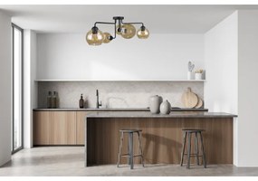 Lampadario a plafone MONDE BLACK 5xE27/60W/230V