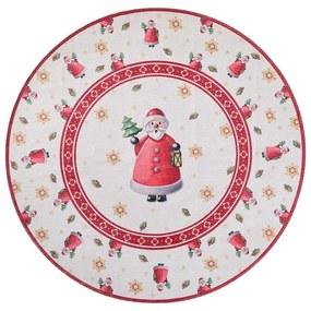 Tappeto rotondo rosso a tema natalizio ø 160 cm Toy's Delight Santa Claus – Villeroy&amp;Boch