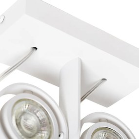 Faretto moderno bianco 2 luci - Master 50