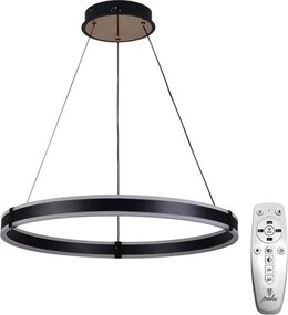 Brilagi-LED Lampada a sospensione dimmerabile su cavo CIRCLE LED/85W/230V 3000-6500K nero + telecomando