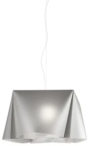 Sospensione Moderna 1 Luce Wanda In Polilux Silver D45 Made In Italy