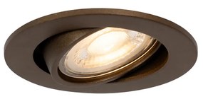 Faretto da incasso Smart Bronzo Scuro Inclinabile Incl. Wifi GU10 50mm - Cisco