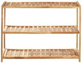 Scarpiera di colore naturale in noce massiccio – Premier Housewares