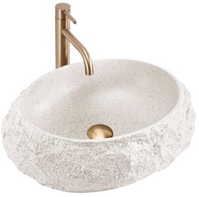 Lavabo da appoggio Rea Mika Beige