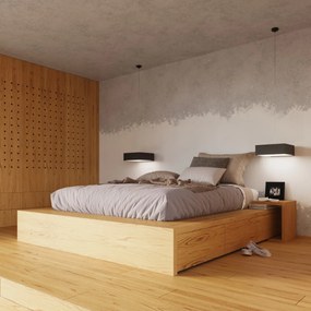 Plafoniera da Soffitto Quadrata 4xE27 HORUS 55x55 cm in PVC