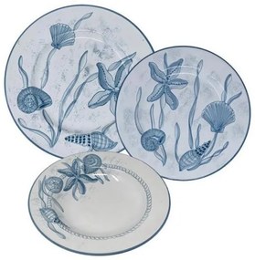 Servizio di Piatti Mare Per 4 Persone - Ceramica Deruta