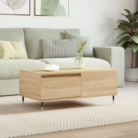Tavolino Salotto Rovere Sonoma 90x50x36,5 Cm Legno Multistrato /