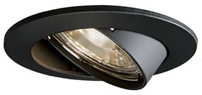 Faretto da incasso Smart nero inclinabile con Wifi GU10 - Edu