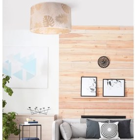 Duolla - Plafoniera ARECA 1xE27/40W/230V diametro 45 cm ottone/bianco