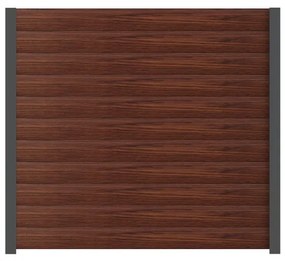 Recinzione Maia in alluminio noce H 134 x L 150 cm