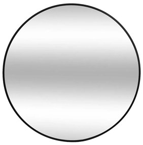 Atmosphera - Specchio da parete ALICE Ø 70 cm nero