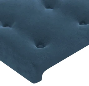 Testiera 2 pz blu scuro 80x5x78/88 cm in velluto