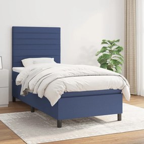 Giroletto A Molle Con Materasso Blu 80x200 Cm İntessuto /