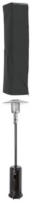 Copertura per stufa a piramide nera 58x58x228 cm 420d oxford