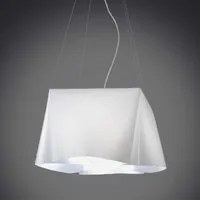 Lampadario a sospensione cinque luci luci WANDA in Polilux Bianco diametro 59x h31 cm